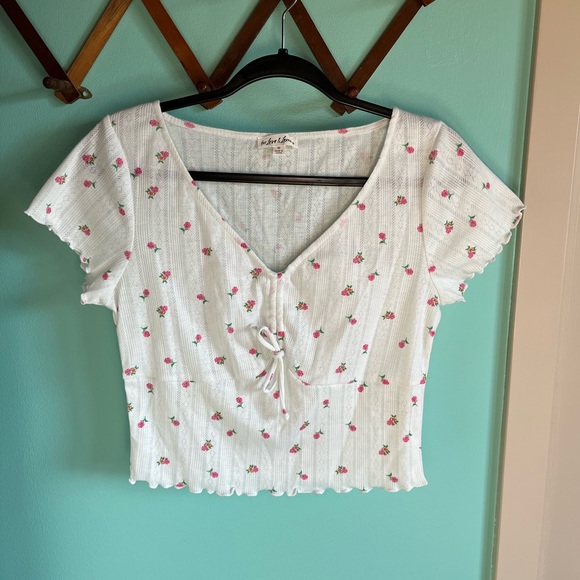 For Love And Lemons Tops - 🆕 For Love & Lemons x Victoria’s Secret Blossom Pointelle Top